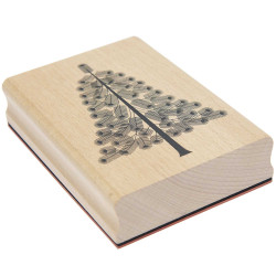 Wooden stamp Christmas Rocks! - Paper Poetry - Fir Tree