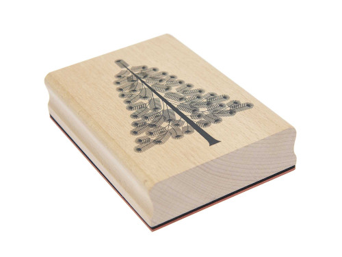 Wooden stamp Christmas Rocks! - Paper Poetry - Fir Tree