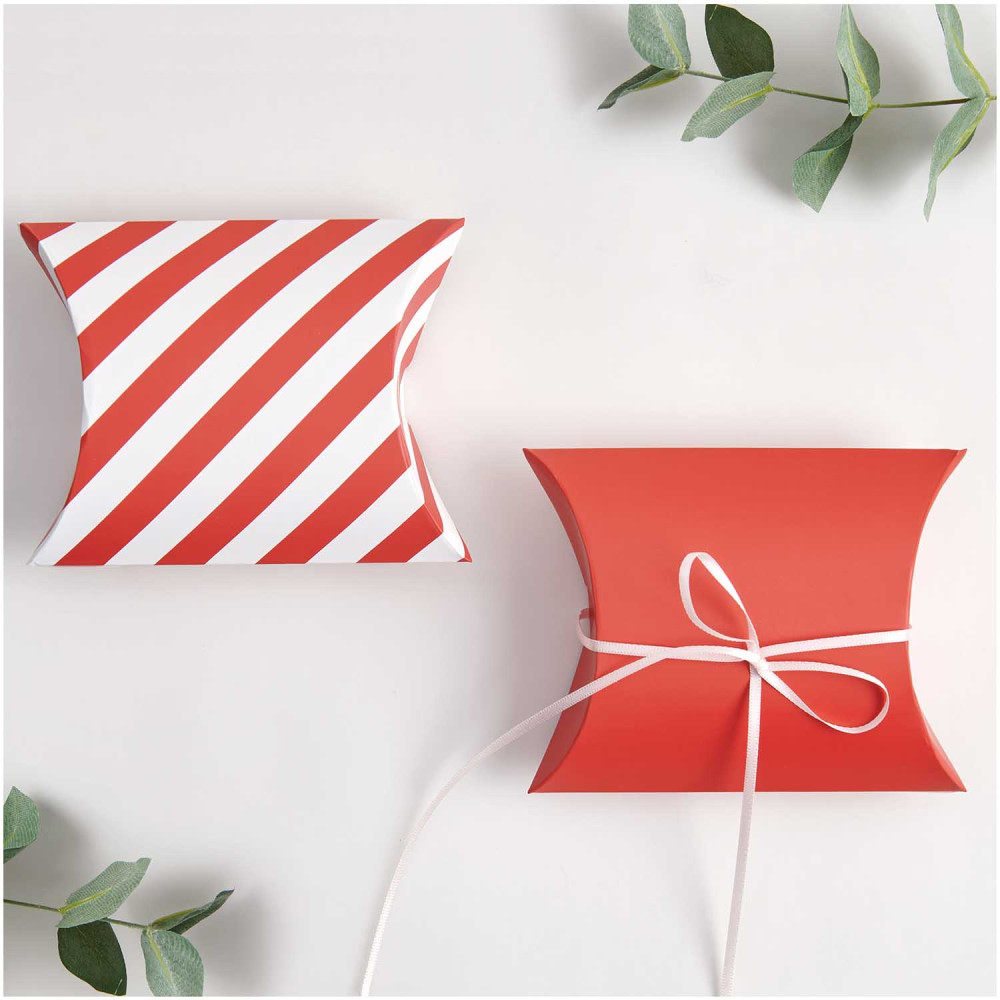 Gif boxes - Rico Design - red and white, 12 x 18 cm, 4 pcs.