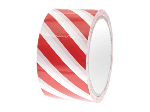 Parcel Super tape - Paper Poetry - red and white, 5 cm x 33 m