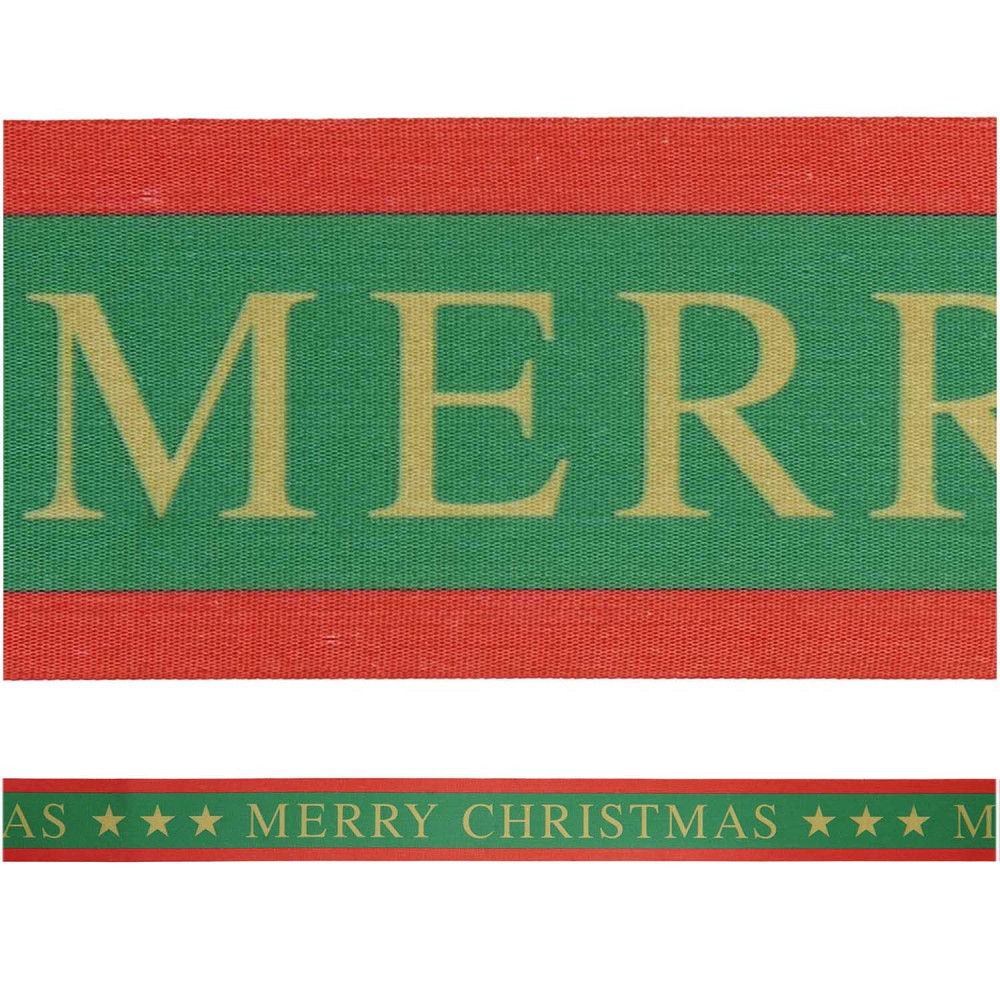 Taffeta ribbon, Merry Christmas - Paper Poetry - 5,8 cm x 3 m