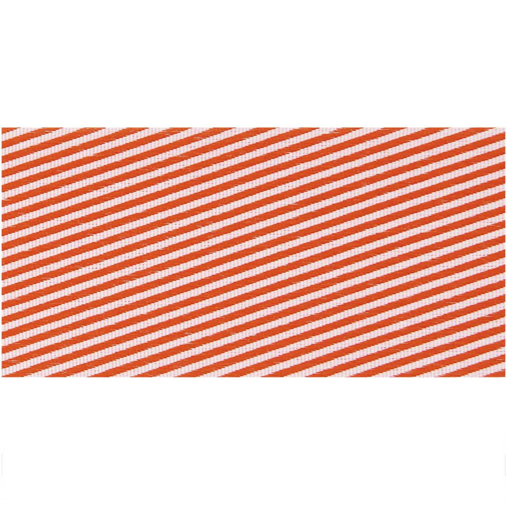 Wstążka tkana, Paski ukośne - Paper Poetry - czerwono-biała, 5 cm x 3 m