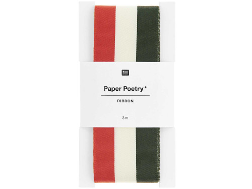Woven ribbon, Stripes - Paper Poetry - 3,8 cm x 3 m