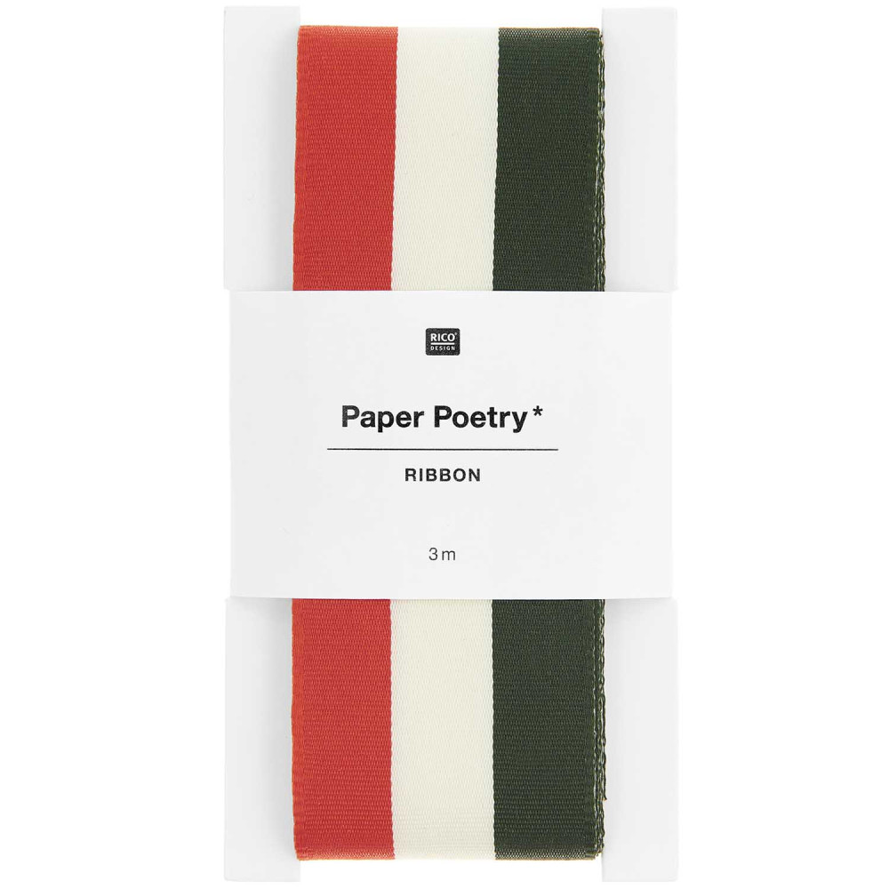 Wstążka tkana, Paski - Paper Poetry - 3,8 cm x 3 m