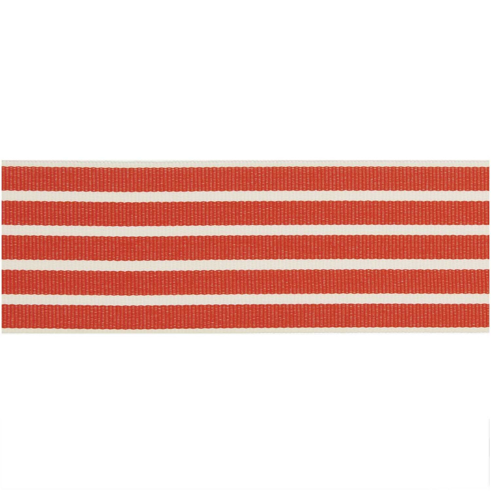 Wstążka tkana, Paski - Paper Poetry - czerwono-beżowa, 3,8 cm x 3 m