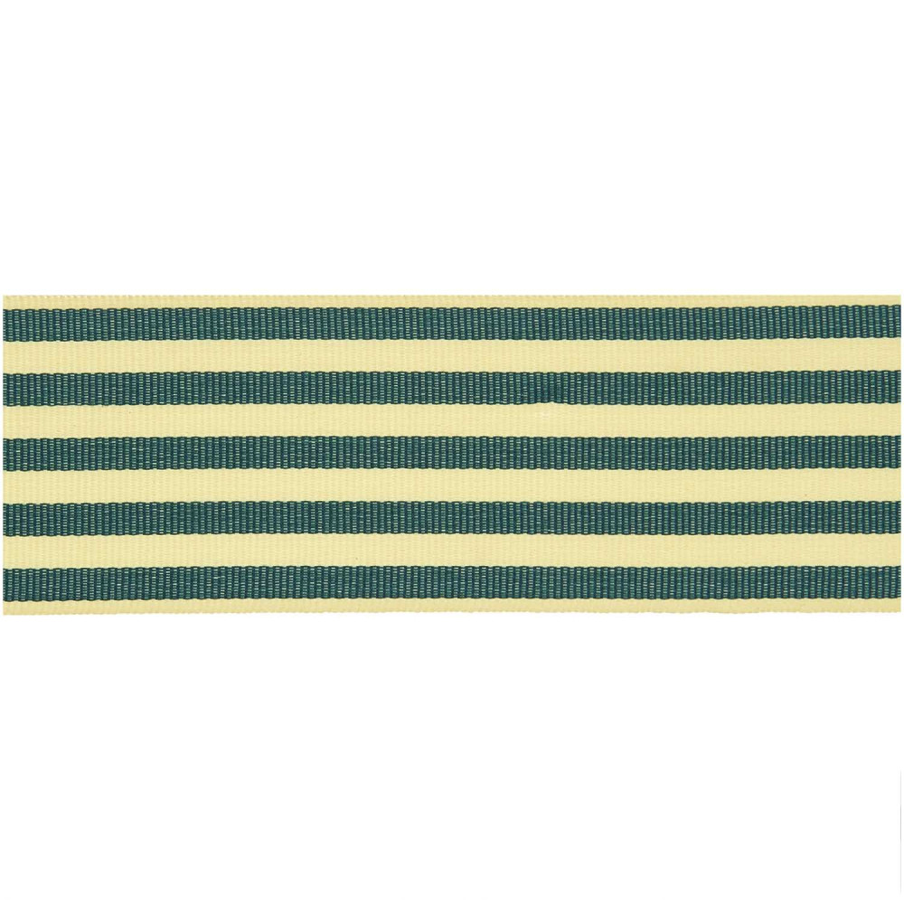 Woven ribbon, Stripes - Paper Poetry - green and yellow, 3,8 cm x 3 m