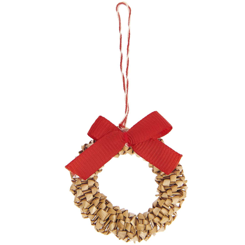 Straw pendants Wreath - Rico Design - 4 pcs.