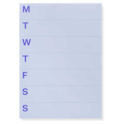Undated Weekly Notepad A5 - mishmash - 80 g/m2
