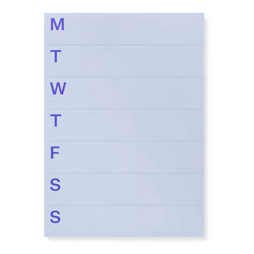 Undated Weekly Notepad A5 - mishmash - 80 g/m2