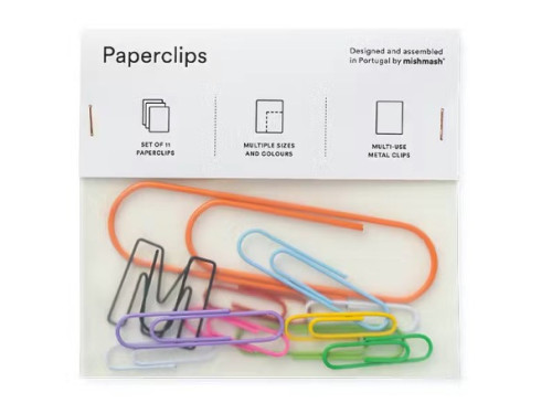 Metal paper clips - mishmash - 11 pcs.