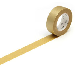 Taśma papierowa washi - MT Masking Tape - Gold, 7 m