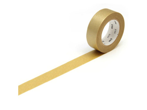 Taśma papierowa washi - MT Masking Tape - Gold, 7 m