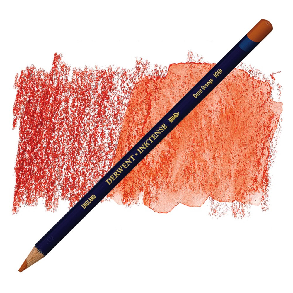 Inktense pencil - Derwent - 0260, Burnt Orange
