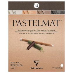 Pastelmat paper pad - Clairefontaine - no. 2, 24 x 30 cm, 360g, 12 sheets
