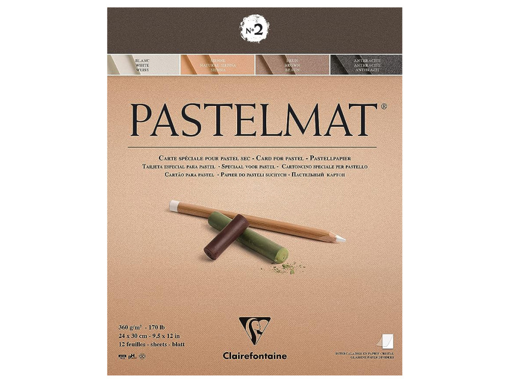 Pastelmat Sheet - Anthracite, 24 x 32 cm (Pack of 5)