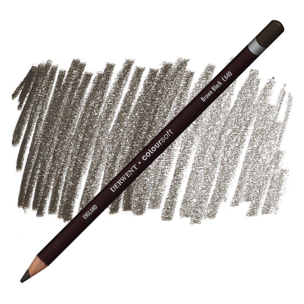 Coloursoft pencil - Derwent - C640, Brown Black