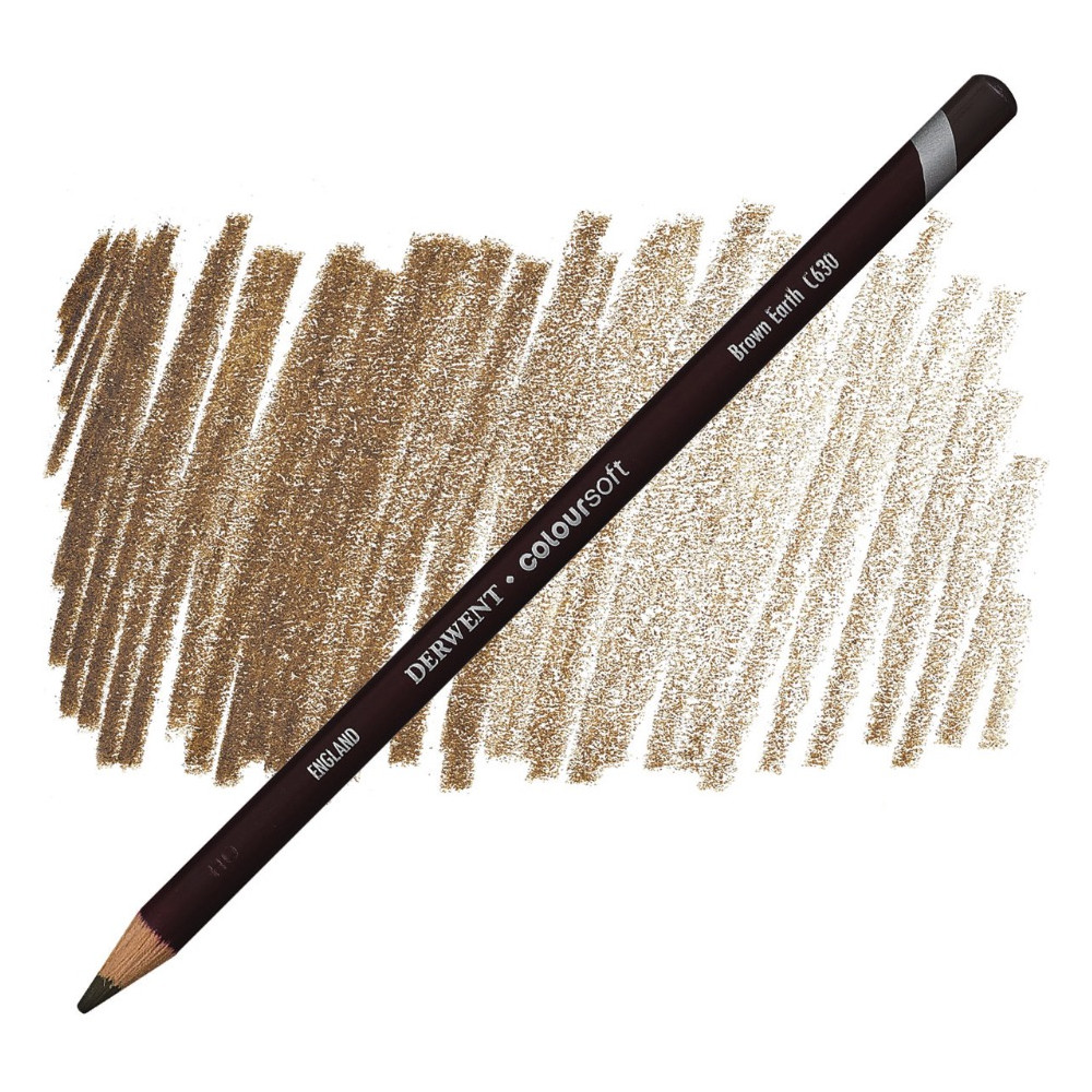 Coloursoft pencil - Derwent - C630, Brown Earth