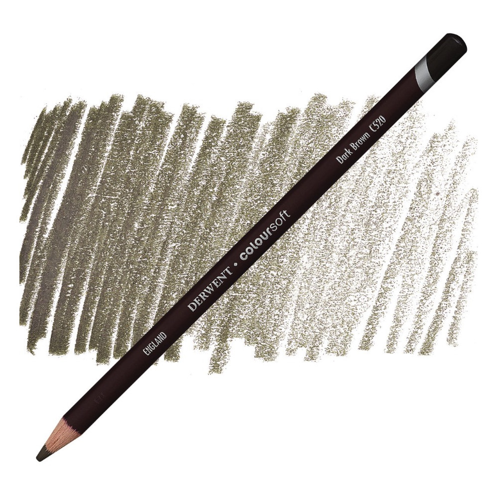 Coloursoft pencil - Derwent - C520, Dark Brown