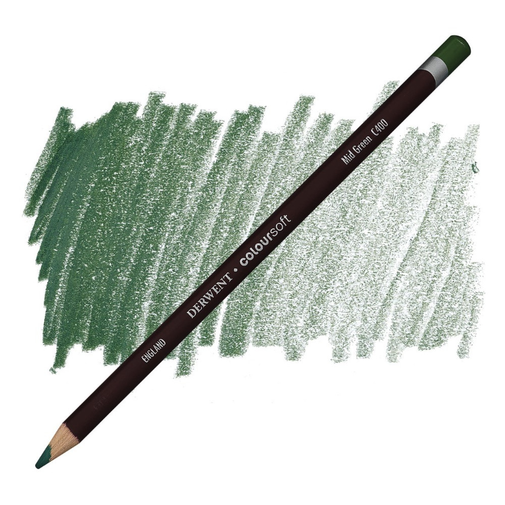 Coloursoft pencil - Derwent - C400, Mid Green