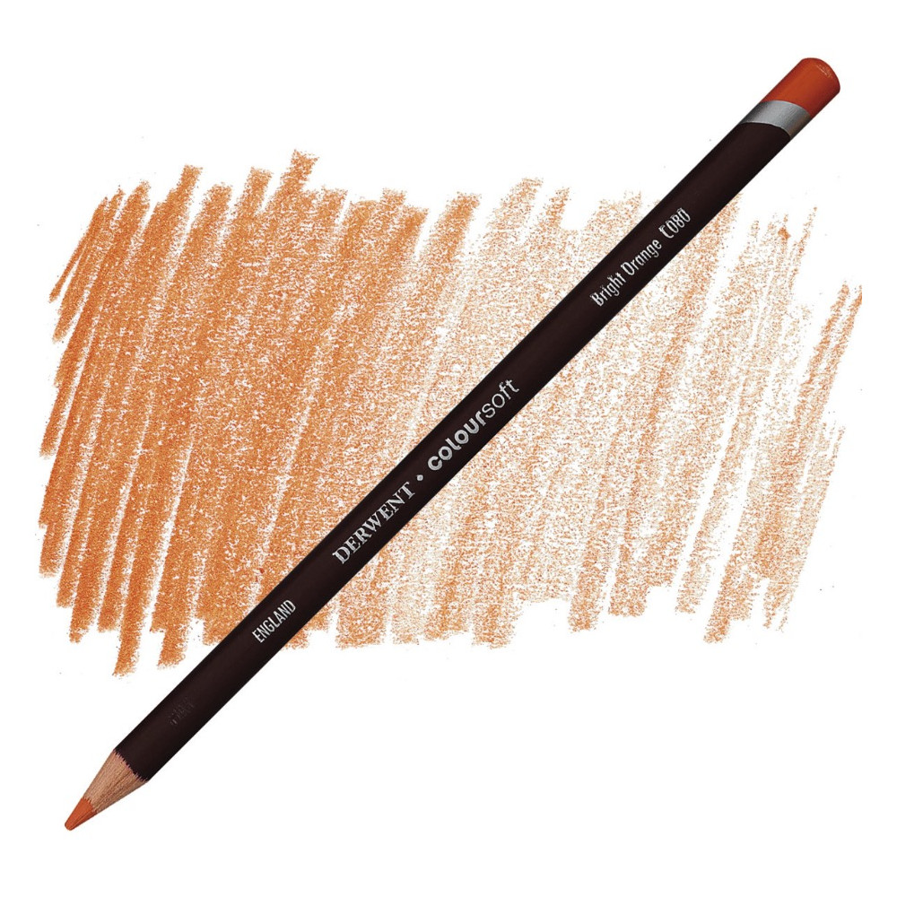 Coloursoft pencil - Derwent - C080, Bright Orange
