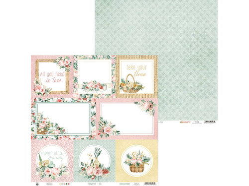 Scrapbooking paper 30,5 x 30,5 cm - Piątek Trzynastego - Flowerish 05