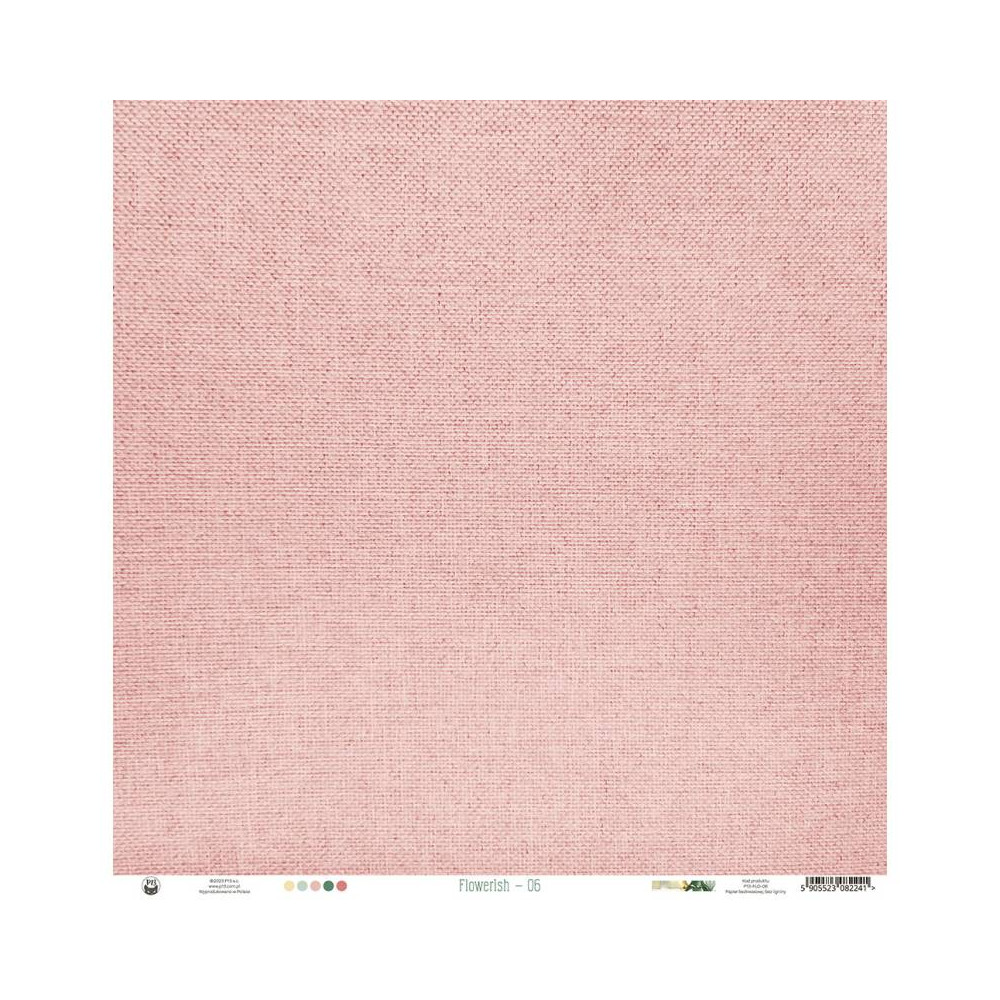 Scrapbooking paper 30,5 x 30,5 cm - Piątek Trzynastego - Flowerish 06