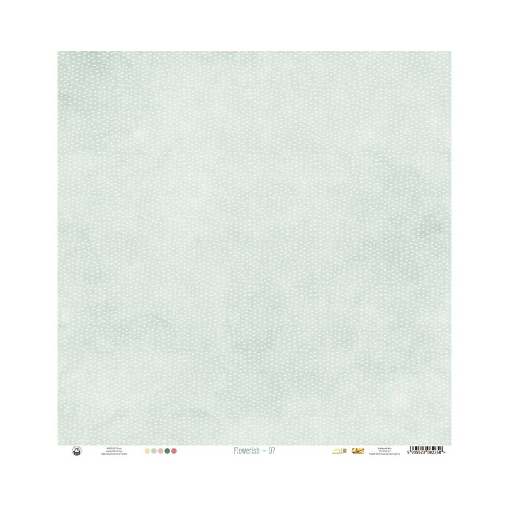 Scrapbooking paper 30,5 x 30,5 cm - Piątek Trzynastego - Flowerish 07