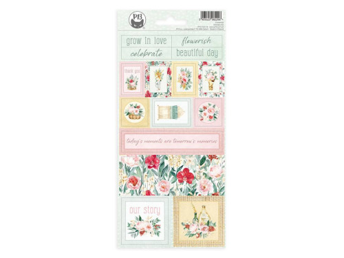 Set of paper stickers 10,5 x 23 cm - Piątek Trzynastego - Flowerish 02