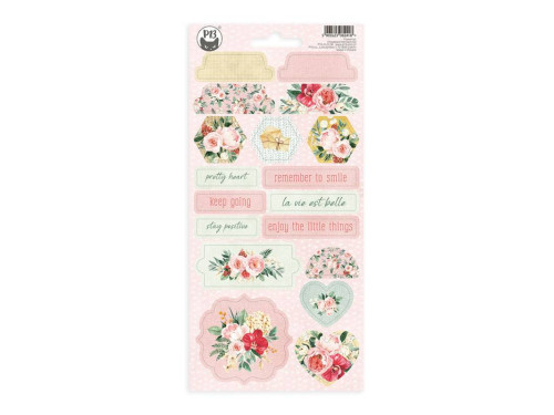 Set of cardboard stickers 10,5 x 22 cm - Piątek Trzynastego - Flowerish 03