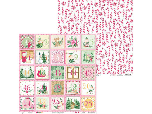Scrapbooking paper 30,5 x 30,5 cm - Piątek Trzynastego - Santa's Workshop 06