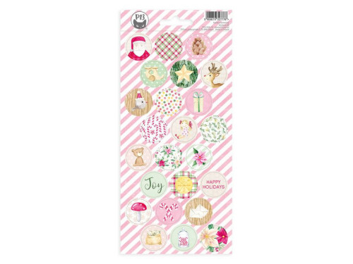 Arkusz papierowych naklejek 10,5 x 23 cm - Piątek Trzynastego - Santa's Workshop 03