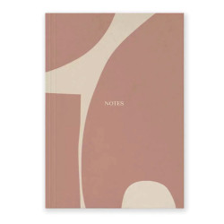 Notes A5 - Jaśnie Plan - różowy, w kropki, 100g/m2, 120 stron