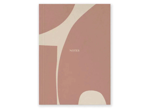 Notes A5 - Jaśnie Plan - różowy, w kropki, 100g/m2, 120 stron