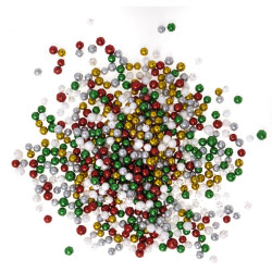 Styrofoam Christmas glitter balls - DpCraft - 8 g