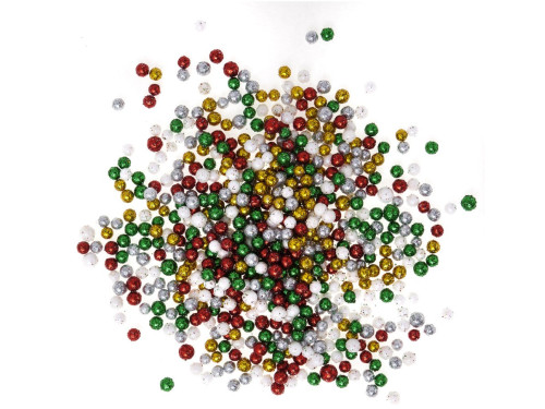 Styrofoam Christmas glitter balls - DpCraft - 8 g