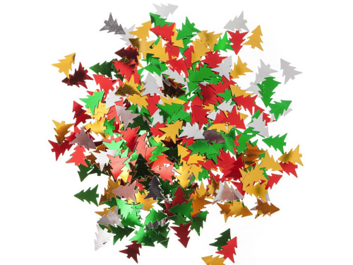 Cekiny ozdobne Choinki - DpCraft - kolorowe, 15 g