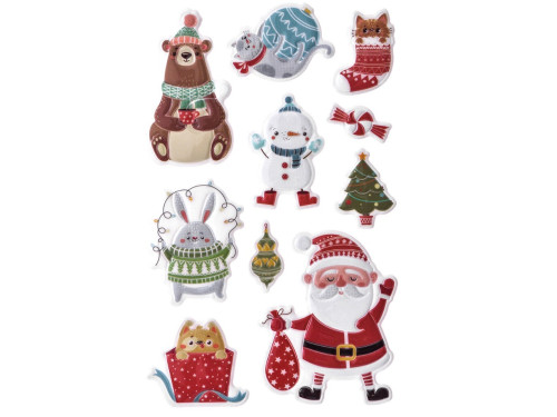 Puffy stickers Winter Cuties - DpCraft - 10 pcs.