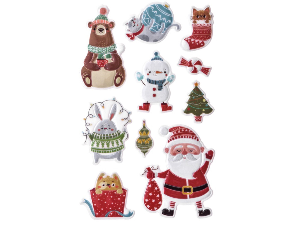 Puffy stickers Winter Cuties - DpCraft - 10 pcs.