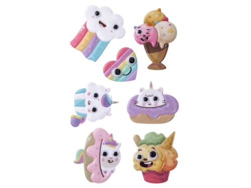 Puffy stickers Sweets - DpCraft - 7 pcs.