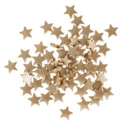 Stars beads - DpCraft - gold, 60 pcs.