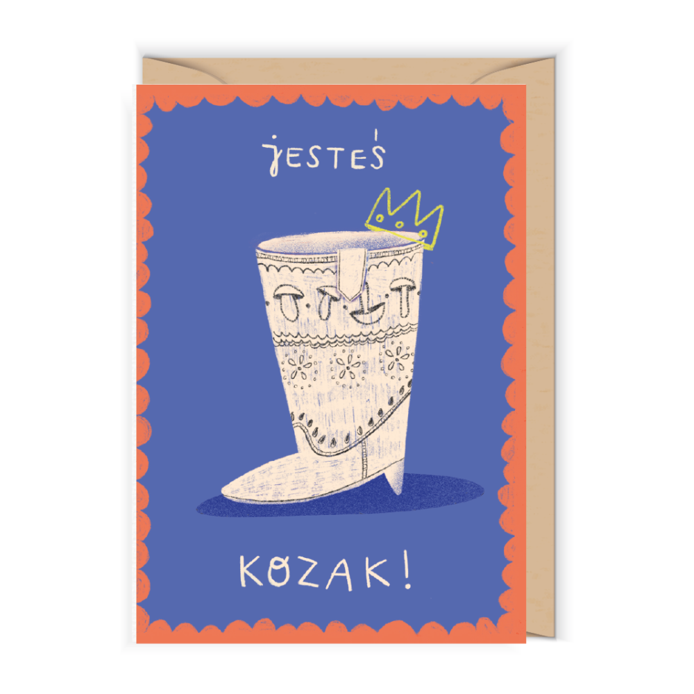 Greeting card 12 x 17 cm - Cudowianki - Jesteś Kozak