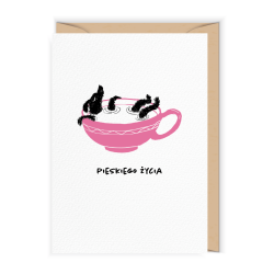 Greeting card 12 x 17 cm - Cudowianki - Pieskiego Życia