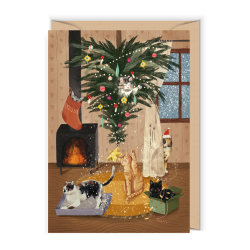 Greeting card A6 - Cudowianki - Christmas Cats