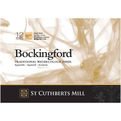 Bockingford Watercolor paper pad - rough, 21 x 29,7 cm, 300 g, 12 sheets