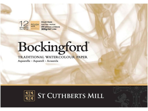 Blok do akwareli Bockingford - rough, 21 x 29,7 cm, 300 g, 12 ark.