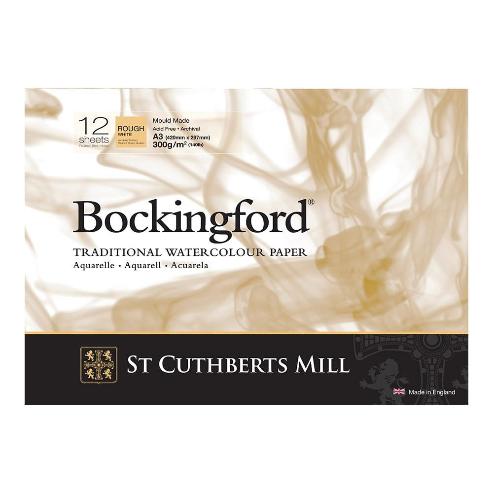 Blok do akwareli Bockingford - rough, 29,7 x 42 cm, 300 g, 12 ark.