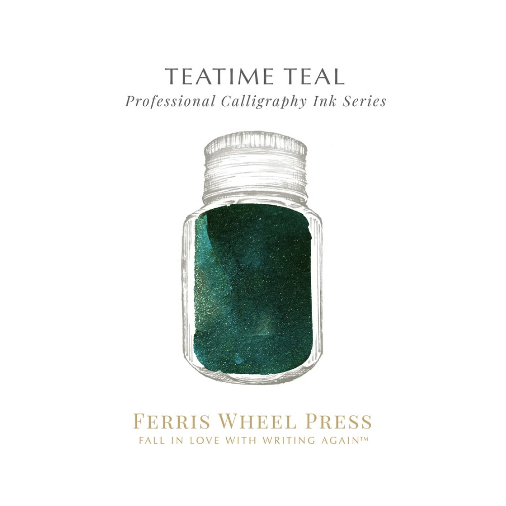 Tusz wodoodporny - Ferris Wheel Press - Teatime Teal, 28 ml