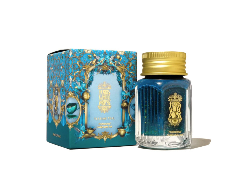 Tusz wodoodporny - Ferris Wheel Press - Teatime Teal, 28 ml