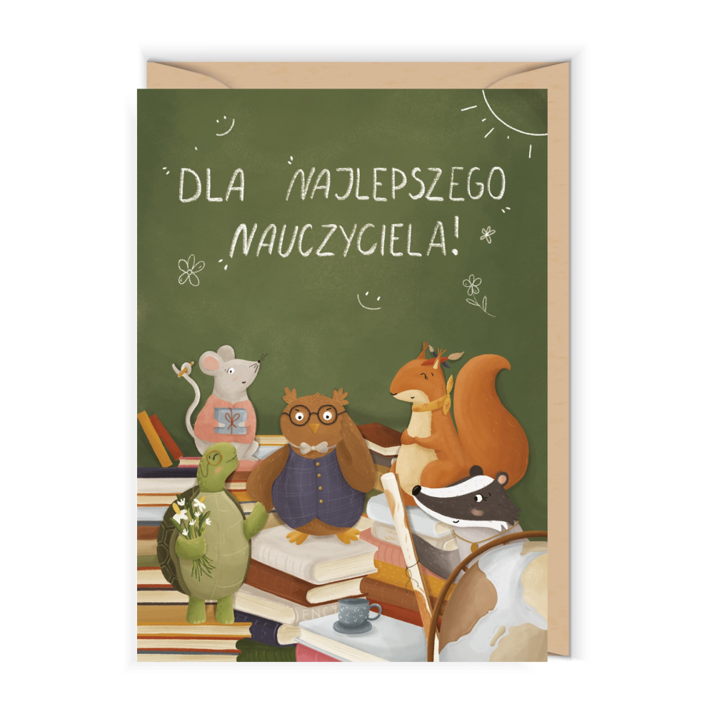 Greeting card 12 x 17 cm - Cudowianki - Teacher's Day