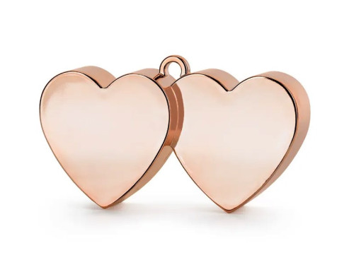 Foil balloon weight Hearts - pink gold